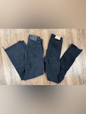 Zara 2 Pairs of Women’s Black Denim